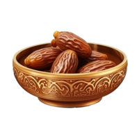 AI generated Ramadan dates png isolated on transparent background