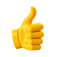 AI generated Thumbs up emoji png isolated on transparent background