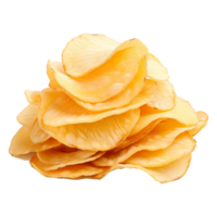 AI generated Potato chips isolated on transparent background png