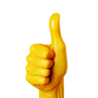 AI generated Thumbs up emoji png isolated on transparent background