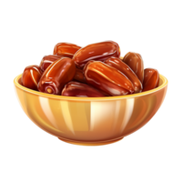 AI generated Ramadan dates png isolated on transparent background