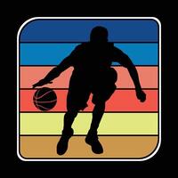 Basketball Retro Vector  Design