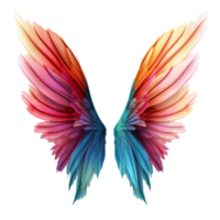 AI generated Color wing png isolated on transparent background