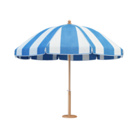 ai généré plage parapluie isolé sur transparent Contexte png