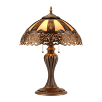 AI generated Vintage lamp isolated on transparent background png