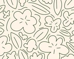 flower and leaves background design for templates. vector