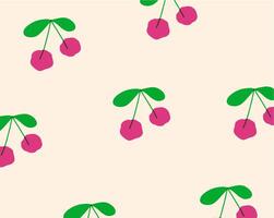 cherries pattern design for templates. vector