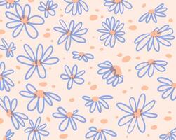 flower and leaves background design for templates. vector