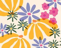 flowers background design for templates. vector