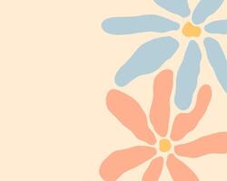 flowers background design for templates. vector