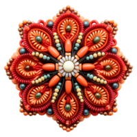 AI generated Beadwark craft isolated on transparent background png