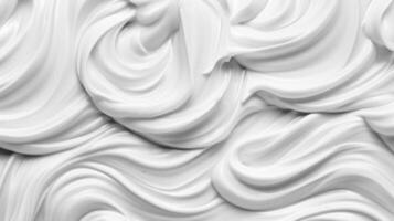 AI generated The texture of white yogurt, milk cream surface AI Generated photo