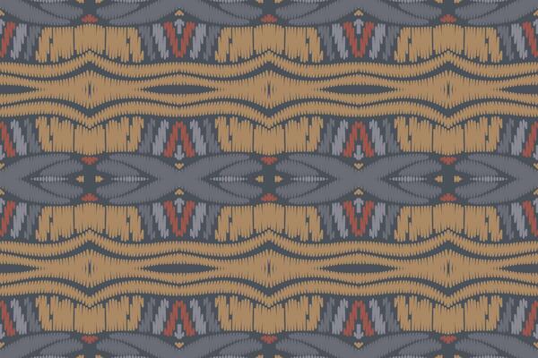 Ikat designs tribal cross Seamless Pattern. Ethnic Geometric Batik Ikkat Digital vector textile Design for Prints Fabric saree Mughal brush symbol Swaths texture Kurti Kurtis Kurtas