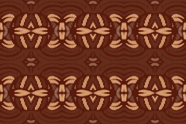 Ikat abstract geometric embroidery ethnic pattern design. Aztec fabric carpet mandala ornament chevron textile decoration wallpaper. Tribal boho native ethnic turkey traditional vector background