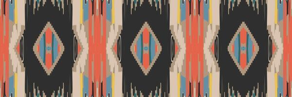 patrón ikat en tribal. geométrico étnico tradicional. estilo mexicano a rayas. diseño para fondo, papel tapiz, ilustración vectorial, tela, ropa, batik, alfombra, bordado. vector