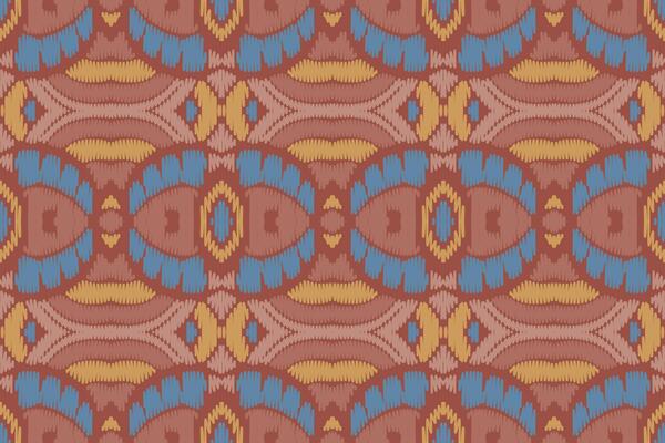 Ikat abstract geometric embroidery ethnic pattern design. Aztec fabric carpet mandala ornament chevron textile decoration wallpaper. Tribal boho native ethnic turkey traditional vector background