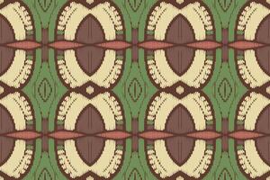 diseño de patrón étnico de bordado geométrico abstracto ikat. tela azteca alfombra mandala ornamento chevron textil decoración papel pintado. tribal boho nativo étnico pavo tradicional vector de fondo