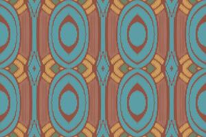 diseño de patrón étnico de bordado geométrico abstracto ikat. tela azteca alfombra mandala ornamento chevron textil decoración papel pintado. tribal boho nativo étnico pavo tradicional vector de fondo