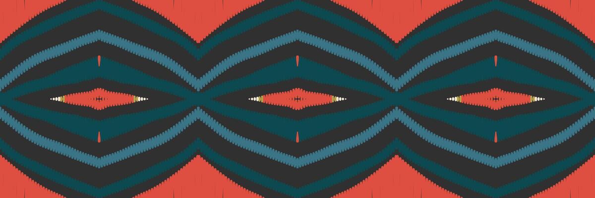 Ikat abstract geometric embroidery ethnic pattern design. Aztec fabric carpet mandala ornament chevron textile decoration wallpaper. Tribal boho native ethnic turkey traditional vector background