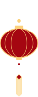 Chinese lanterns, illustrations and decorations for Asian New Year, flat design, 2D front view. png