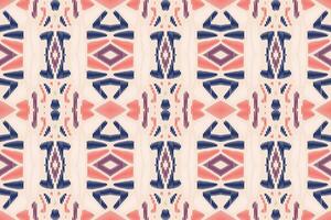 Abstract ethnic pattern art. Ikat seamless pattern traditional. American, Mexican style. vector