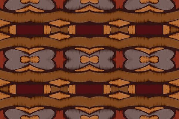 Ikat abstract geometric embroidery ethnic pattern design. Aztec fabric carpet mandala ornament chevron textile decoration wallpaper. Tribal boho native ethnic turkey traditional vector background