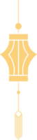 Chinese lanterns, illustrations and decorations for Asian New Year, flat design, 2D front view. png