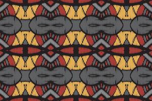 patrón ikat en tribal. geométrico étnico tradicional. estilo mexicano a rayas. diseño para fondo, papel tapiz, ilustración vectorial, tela, ropa, batik, alfombra, bordado. vector