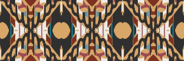 patrón ikat en tribal. geométrico étnico tradicional. estilo mexicano a rayas. diseño para fondo, papel tapiz, ilustración vectorial, tela, ropa, batik, alfombra, bordado. vector