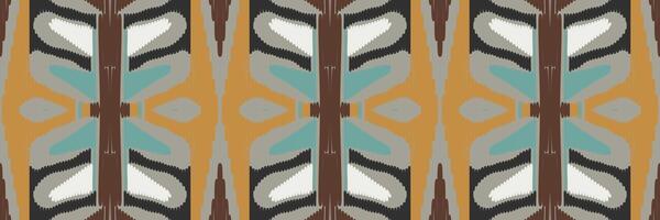 Ethnic ikat seamless pattern in tribal. Design for background, wallpaper, vector illustration, fabric, clothing, carpet, textile, batik, embroidery.