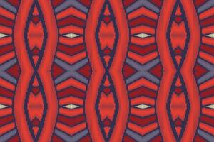 Ethnic ikat seamless pattern in tribal. American, Mexican style. Aztec geometric ornament print. vector