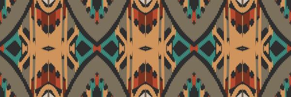 patrón ikat en tribal. geométrico étnico tradicional. estilo mexicano a rayas. diseño para fondo, papel tapiz, ilustración vectorial, tela, ropa, batik, alfombra, bordado. vector