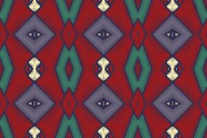 Ethnic ikat seamless pattern in tribal. American, Mexican style. Aztec geometric ornament print. vector