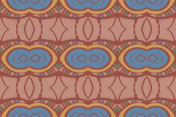 Ikat abstract geometric embroidery ethnic pattern design. Aztec fabric carpet mandala ornament chevron textile decoration wallpaper. Tribal boho native ethnic turkey traditional vector background