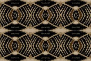 diseño de patrón étnico de bordado geométrico abstracto ikat. tela azteca alfombra mandala ornamento chevron textil decoración papel pintado. tribal boho nativo étnico pavo tradicional vector de fondo