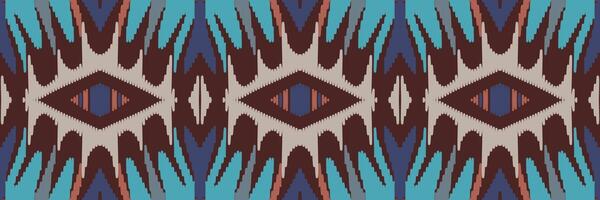 patrón ikat en tribal. geométrico étnico tradicional. estilo mexicano a rayas. diseño para fondo, papel tapiz, ilustración vectorial, tela, ropa, batik, alfombra, bordado. vector