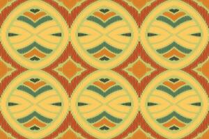 patrón étnico ikat sin costuras en tribal. diseño para fondo, papel pintado, ilustración vectorial, tela, ropa, moqueta, textil, batik, bordado. vector