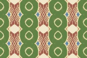 ikat diseña un patrón cruzado tribal sin costuras. étnico geométrico batik ikkat vector digital diseño textil para estampados tela sari mughal cepillo símbolo franjas textura kurti kurtis kurtas