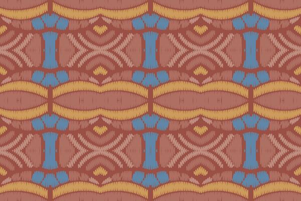 Ikat abstract geometric embroidery ethnic pattern design. Aztec fabric carpet mandala ornament chevron textile decoration wallpaper. Tribal boho native ethnic turkey traditional vector background