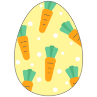 Frühling Jahreszeit Ostern süß Pastell- minimal Gelb Karotte Ostern Ei jagen png