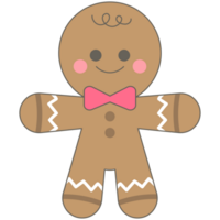 sweet winter christmas gingerbread man png