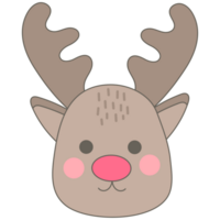 sweet winter Nordic santa claus Reindeer character png