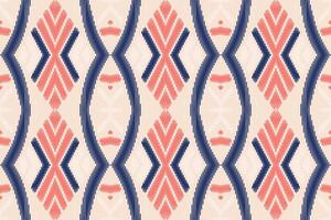 Abstract ethnic pattern art. Ikat seamless pattern traditional. American, Mexican style. vector