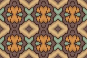 Abstract ethnic pattern art. Ikat seamless pattern traditional. American, Mexican style. vector