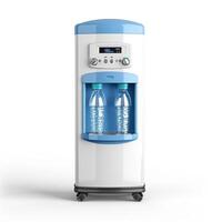 AI generated Office water cooler isolated on a white background, essential for hydration in workplaces, Ai Generated. photo