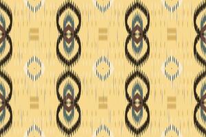 Ethnic abstract ikat art. Seamless waves pattern in tribal, folk embroidery, and Mexican style. Aztec geometric art ornament print. Design for carpet, wallpaper, clothing, wrapping, fabric, cover. vector