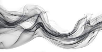 AI generated Elegant Dark Smoke in Horizontal Composition png