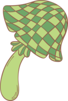 Retro groovy st patrick day mushroom png