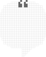 8bit retro spel pixel Tal bubbla ballong med citat märken ikon klistermärke PM nyckelord planerare text låda baner, platt png transparent element design