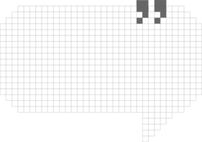 8 bit retro spel pixel toespraak bubbel ballon met citaat merken icoon sticker memo trefwoord ontwerper tekst doos banier, vlak PNG transparant element ontwerp